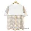 画像3: 《新作》SuperBeauty クーポン1111(10%OFF)他　利用可】ボーダー柄レース切替ParisプリントロングTシャツ (3)