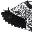 画像5: 【《新作》SuperBeauty クーポン1111(10%OFF)他　利用可】モノトーン柄花プリントレース袖チュニックTシャツ (5)
