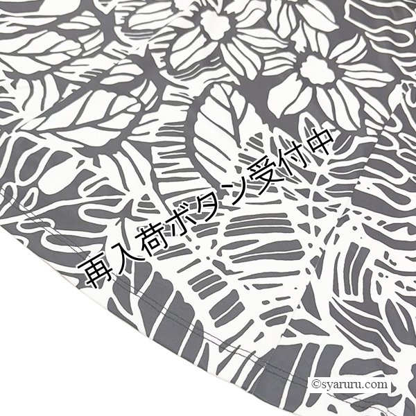 画像6: 【SUMMER SALE30％ 2026春夏SuperBeauty】モノトーン柄花プリントレース袖チュニックTシャツ (6)