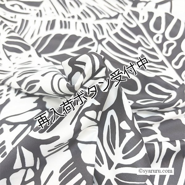 画像8: 【SUMMER SALE30％ 2026春夏SuperBeauty】モノトーン柄花プリントレース袖チュニックTシャツ (8)
