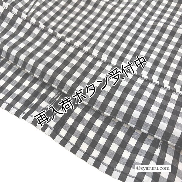 画像7: 【SUMMER SALE30％ 2026春夏SuperBeauty】ギンガムチェック柄胸元切替Tシャツ (7)