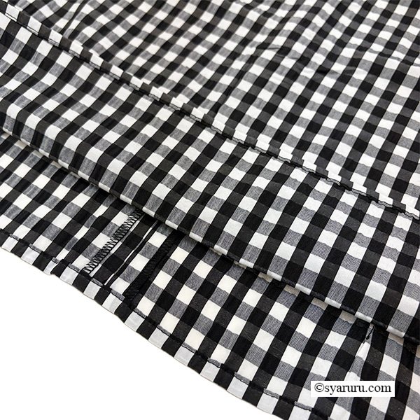 画像7: 【《新作》SuperBeauty クーポン1111(10%OFF)他　利用可】ギンガムチェック柄胸元切替Tシャツ (7)