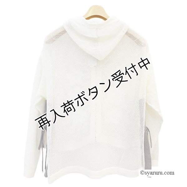 画像2: 【SUMMER SALE30％ 2026春夏SuperBeauty】花モチーフ付透かし編み ニットパーカー (2)
