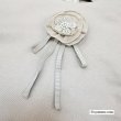 画像5: 【《新作》SuperBeauty クーポン1111(10%OFF)他　利用可】裾シフォンフリル花コサージュ付ポンチ素材チュニックカットソー (5)