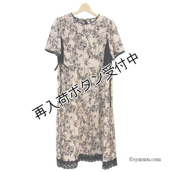 画像4: 【SALE 50％ 2026春夏SuperBeauty】裾レース使い麻混素材の切替ワンピース (4)