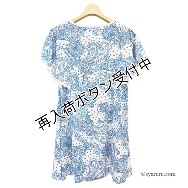 画像5: 【SALE 50％ 2026春夏SuperBeauty】ペイズリー柄プリントチュニックTシャツ (5)