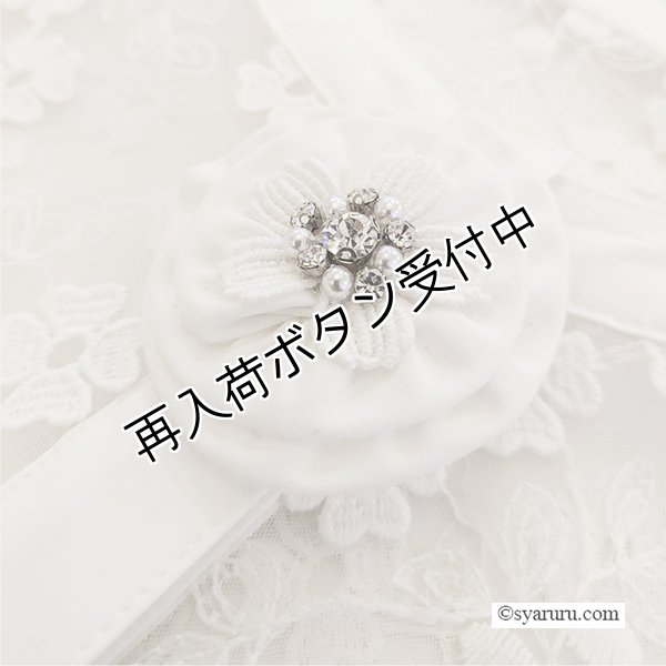 画像4: 【SuperBeauty ＜クーポン+POINT利用可＞】花モチーフ×刺しゅう入り オーガンジー素材ブラウス (4)