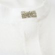 画像8: 【SUMMER SALE30％ 2026春夏SuperBeauty】Paris刺しゅうビジューボタン　パワーネット素材袖のニットカーディガン (8)