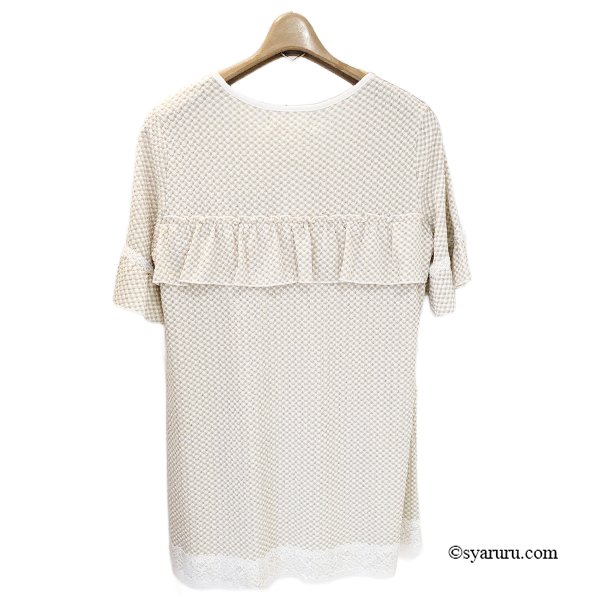 画像4: 【＜再入荷＞ SUMMER SALE 50%OFF SuperBeauty】ストレッチギンガム素材　チュニックＴシャツ (4)