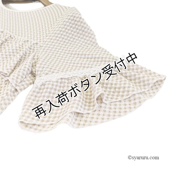 画像6: 【SUMMER SALE 50%OFF SuperBeauty】ストレッチギンガム素材　チュニックＴシャツ (6)