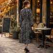 画像4: ベロア×プリント素材ワンピース【 新作 SuperBeauty 2026 秋冬 】 (4)