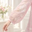 画像4: 【新作 SuperBeauty ＜クーポン+POINT利用可＞】花刺繍入りパフ袖ブラウス (4)