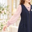 画像4: ＜SYARURU 誕生祭9/30まで＞ビジュー&リボン使いジップアップジャンパースカート【 新作 SuperBeauty 2026 秋冬 】 (4)