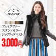 画像1: 【☆★おすすめ★☆ハロウィンSALE あわせて買うと便利】フェイクファースタンドカラージップアップベスト (1)