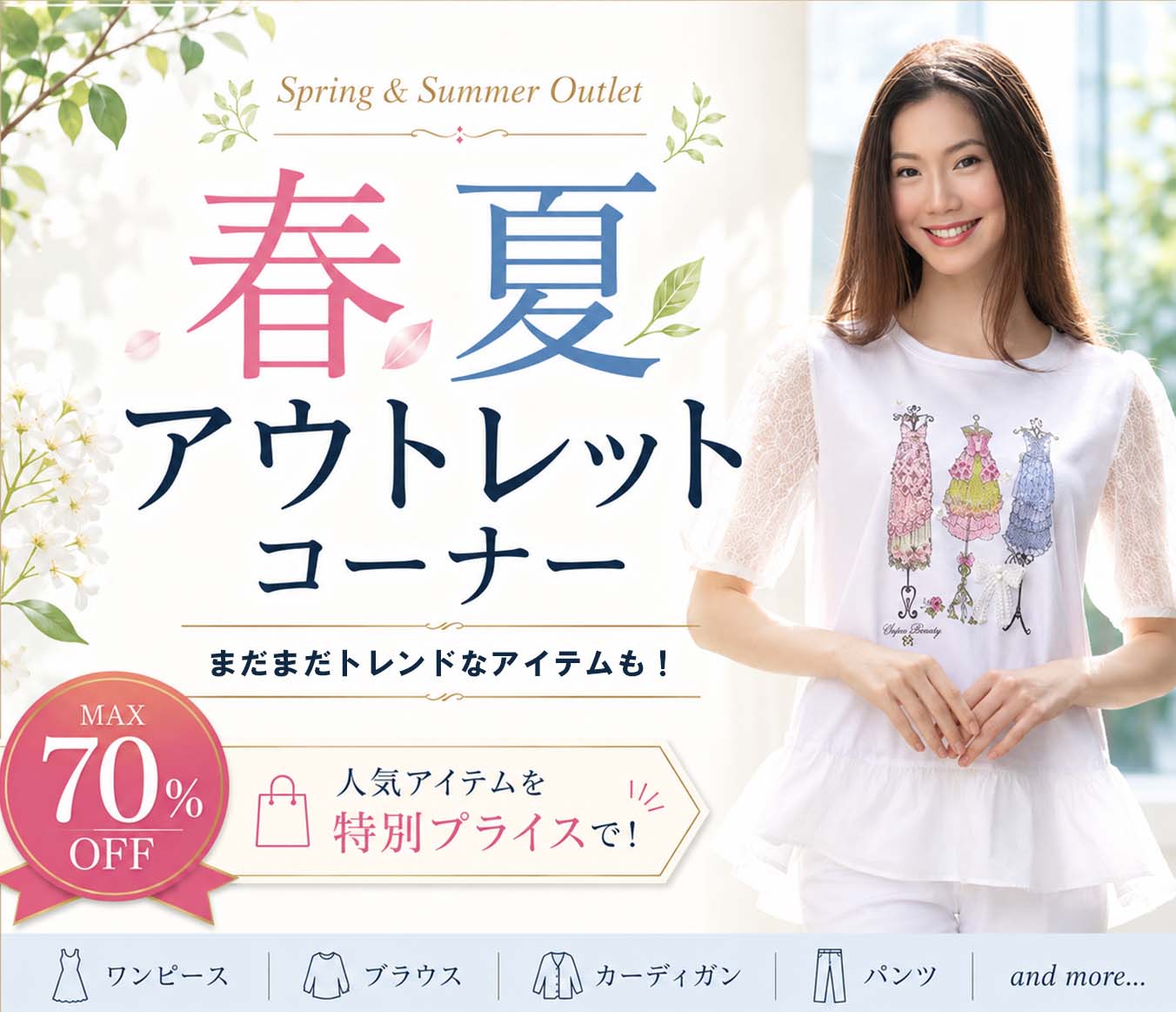 春夏アウトレットコーナー