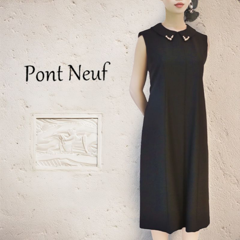 ポンヌフ ワンピース サイズ:1(7-9号)ブラック スーパービューティ JC  